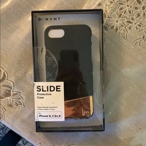 iPhone 6s,6,7,8 case black & gold